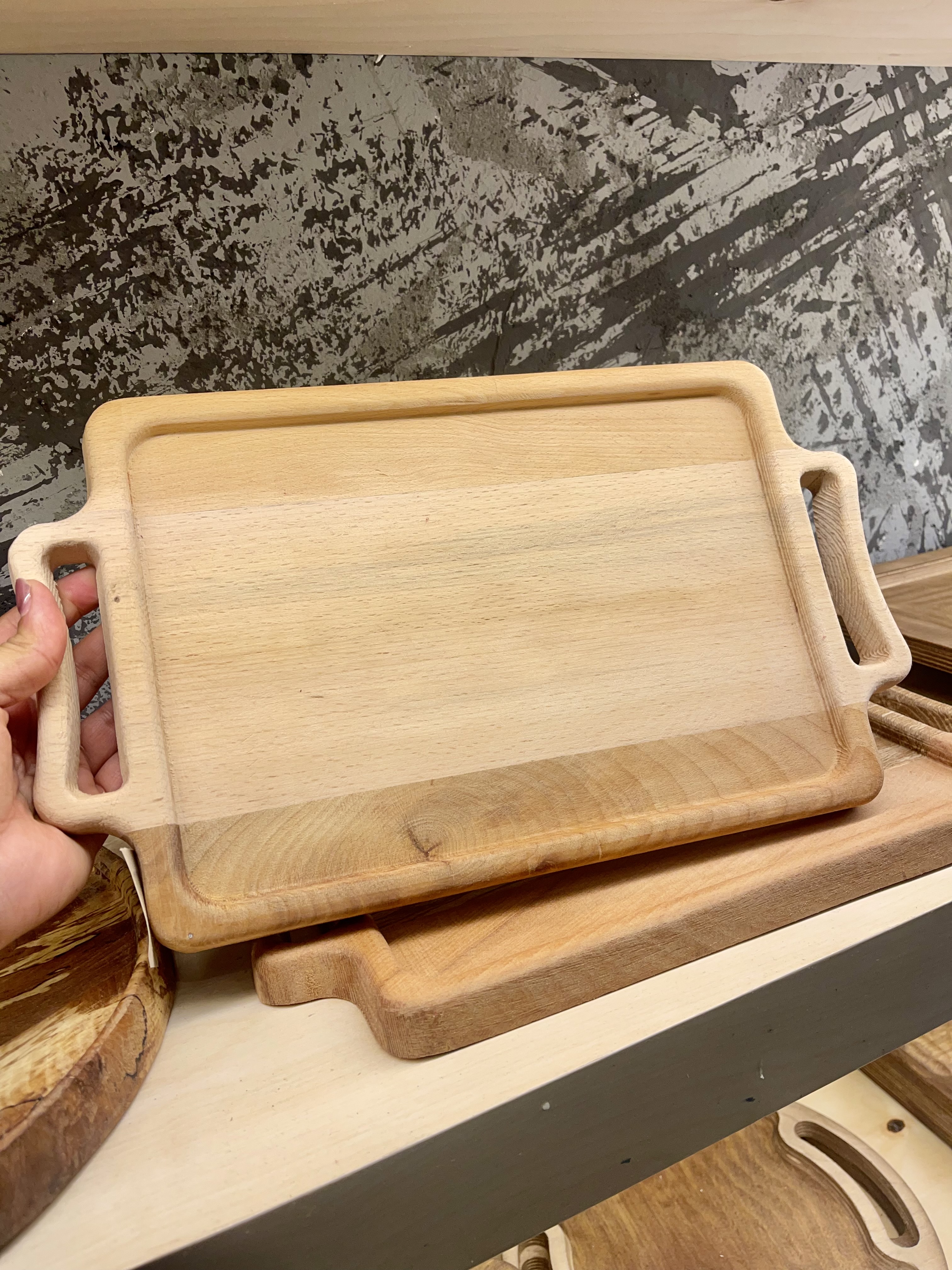 سینی چوبی (چوب گردو)